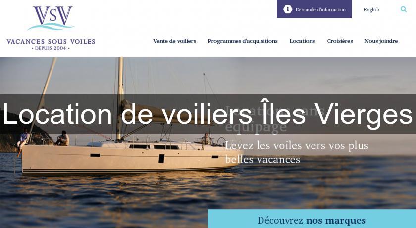 Location de voiliers Îles Vierges Location de voiliers Îles Vierges