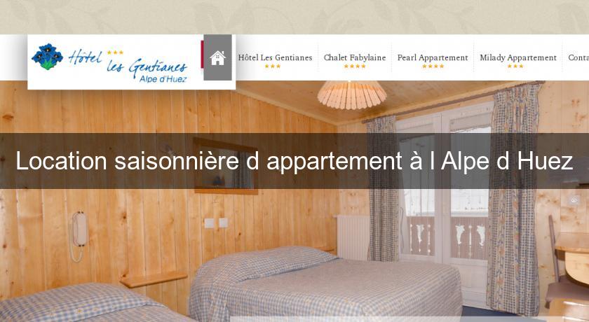 Location saisonnière d'appartement à l'Alpe d'Huez Location saisonnière d'appartement à l'Alpe d'Huez