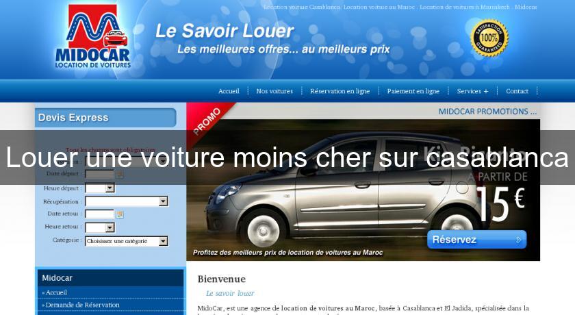 Louer une voiture moins cher sur casablanca Louer une voiture moins cher sur casablanca