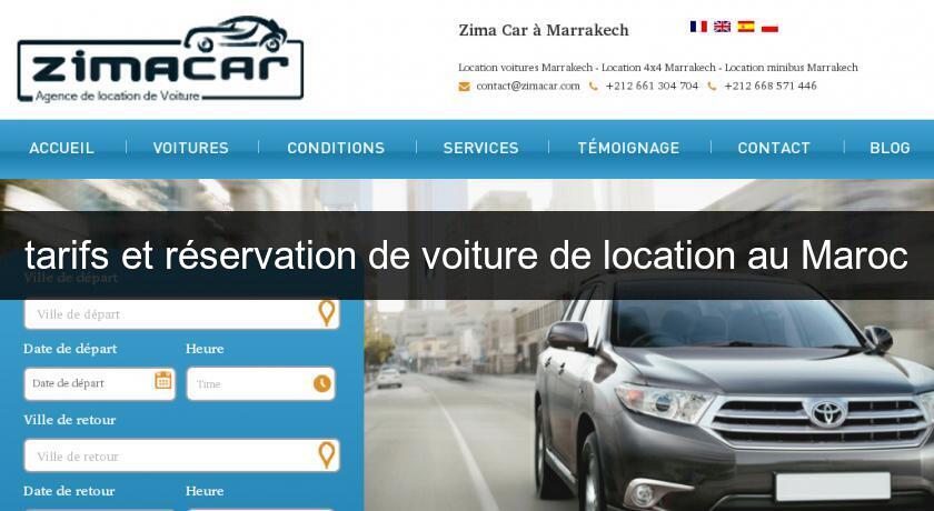 tarifs et réservation de voiture de location au Maroc tarifs et réservation de voiture de location au Maroc