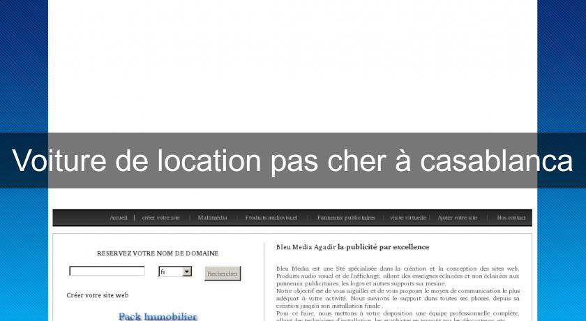 Voiture de location pas cher à casablanca Voiture de location pas cher à casablanca