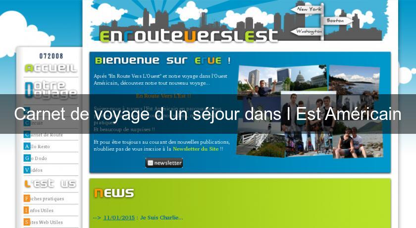 Carnet de voyage d'un séjour dans l'Est Américain Carnet de voyage d'un séjour dans l'Est Américain