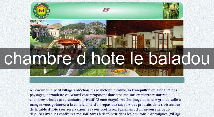 chambre d'hote le baladou chambre d'hote le baladou