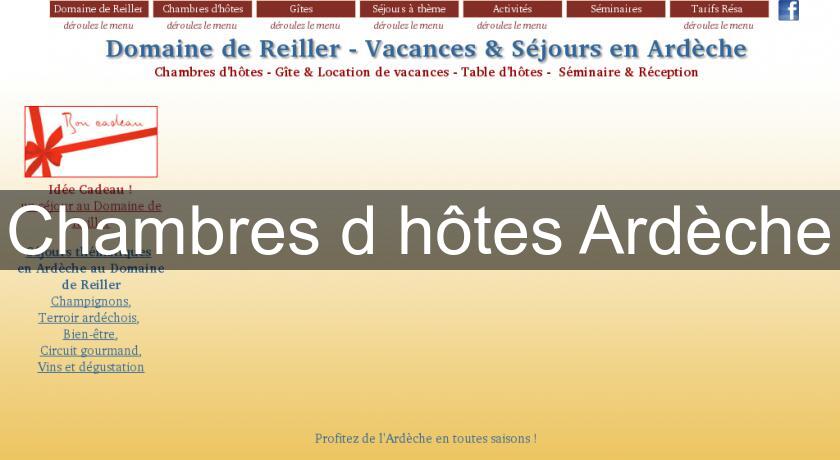 Chambres d'hôtes Ardèche Chambres d'hôtes Ardèche