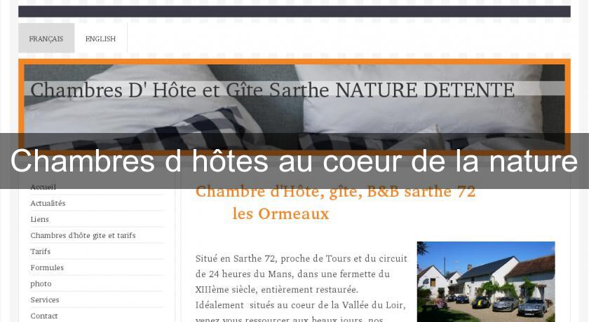 Chambres d'hôtes au coeur de la nature Chambres d'hôtes au coeur de la nature
