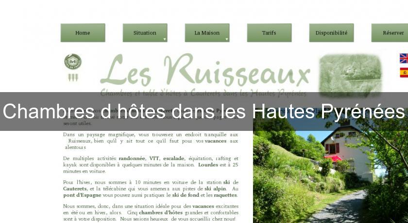 Chambres d'hôtes dans les Hautes Pyrénées Chambres d'hôtes dans les Hautes Pyrénées
