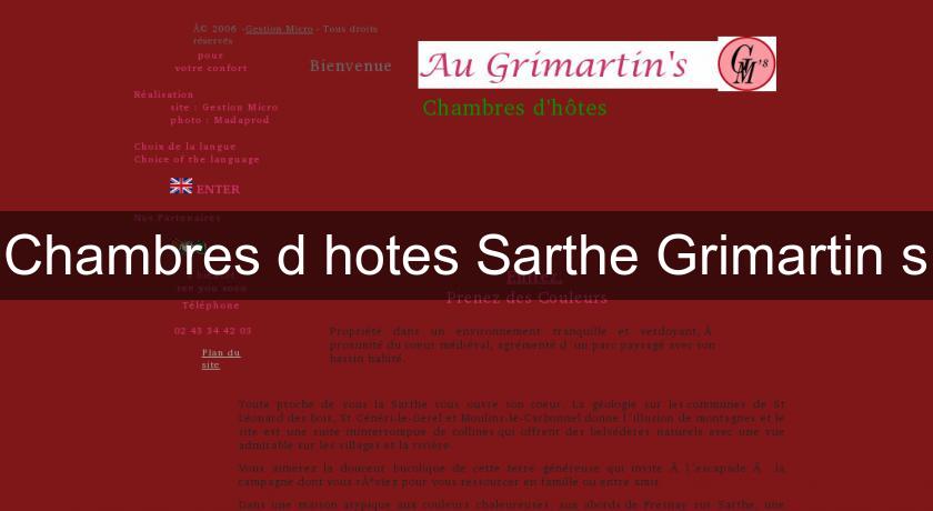 Chambres d'hotes Sarthe Grimartin's Chambres d'hotes Sarthe Grimartin's