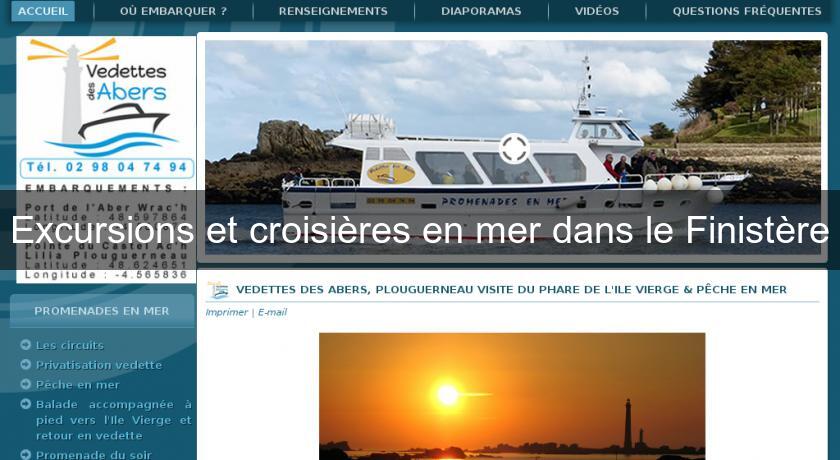 Excursions et croisières en mer dans le Finistère Excursions et croisières en mer dans le Finistère
