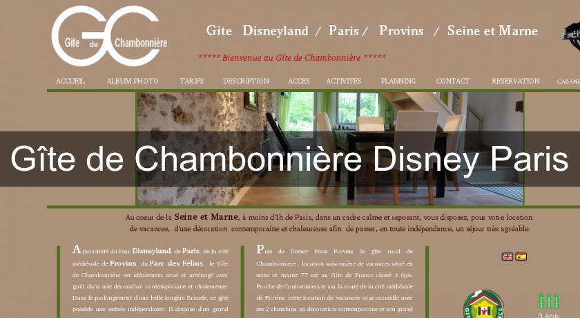 Gîte de Chambonnière Disney Paris Gîte de Chambonnière Disney Paris