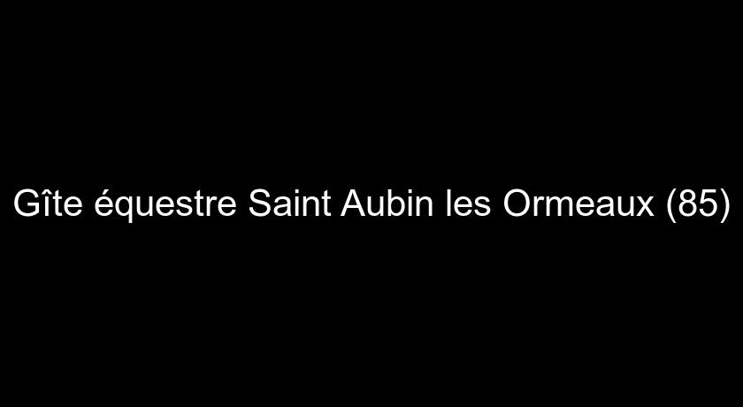 Gîte équestre Saint Aubin les Ormeaux (85) Gîte équestre Saint Aubin les Ormeaux (85)