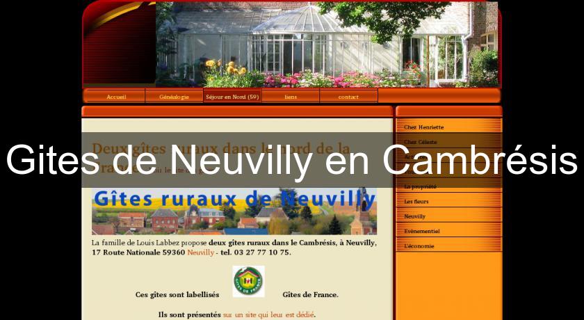 Gites de Neuvilly en Cambrésis Gites de Neuvilly en Cambrésis