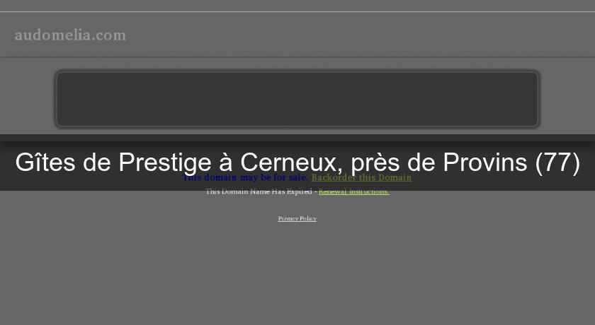 Gîtes de Prestige à Cerneux, près de Provins (77) Gîtes de Prestige à Cerneux, près de Provins (77)