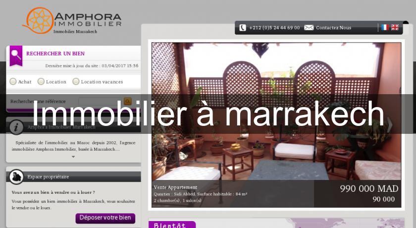Immobilier à marrakech Immobilier à marrakech
