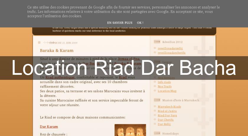 Location Riad Dar Bacha Location Riad Dar Bacha