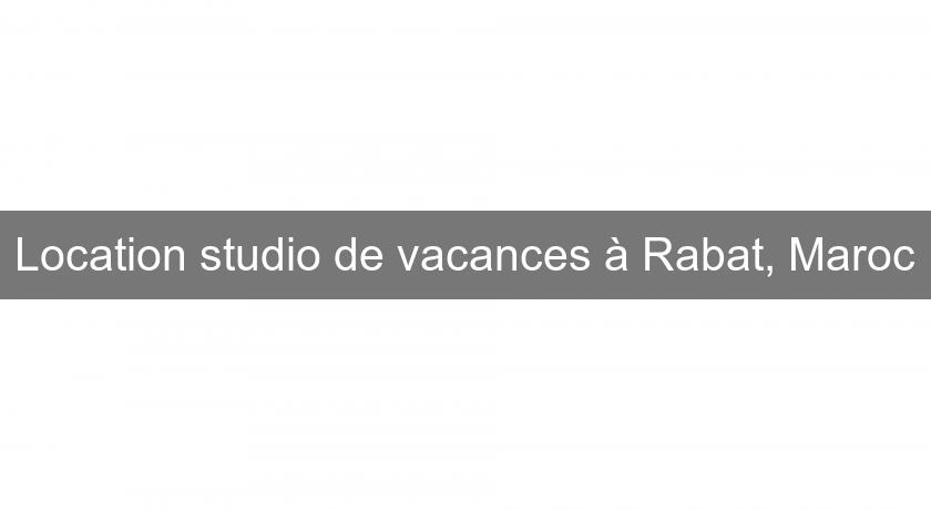 Location studio de vacances à Rabat, Maroc Location studio de vacances à Rabat, Maroc