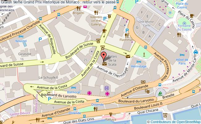 plan 9ème Grand Prix Historique De Monaco : Retour Vers Le Passé