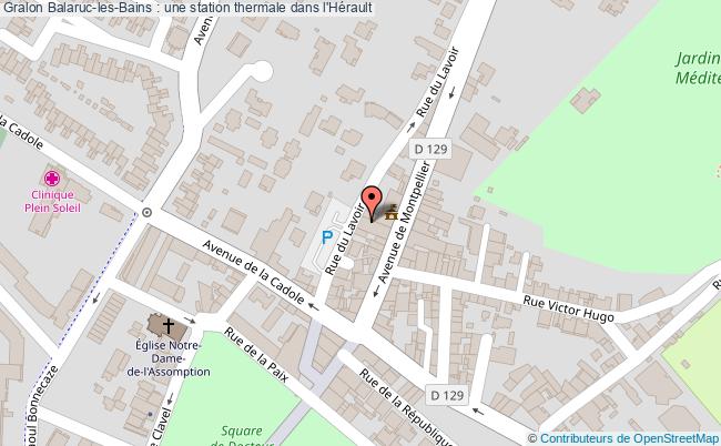 plan Balaruc-les-bains : Une Station Thermale Dans L'hérault