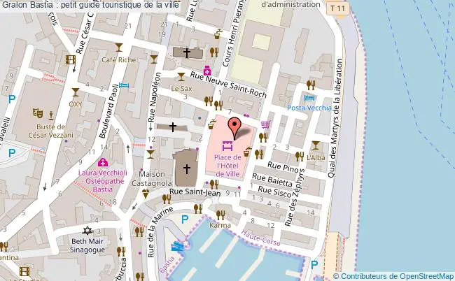 plan Bastia : Petit Guide Touristique De La Ville