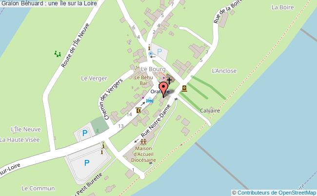 plan Béhuard : Une île Sur La Loire