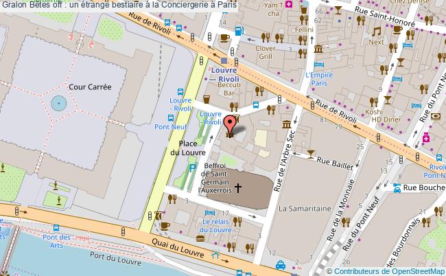 plan Bêtes Off : Un étrange Bestiaire à La Conciergerie à Paris