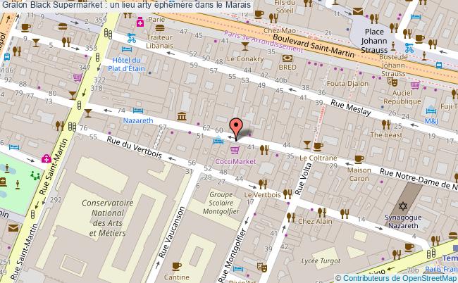 plan Black Supermarket : Un Lieu Arty éphémère Dans Le Marais