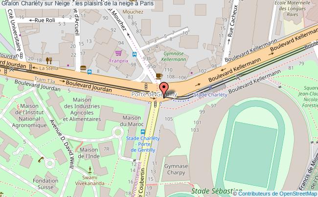 plan Charléty Sur Neige : Les Plaisirs De La Neige à Paris