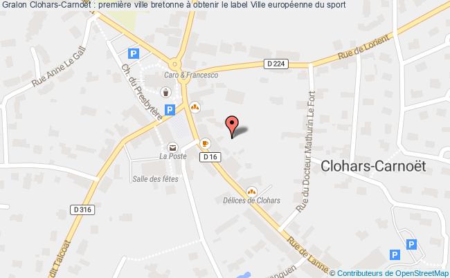 plan Clohars-carnoët : Première Ville Bretonne à Obtenir Le Label Ville Européenne Du Sport