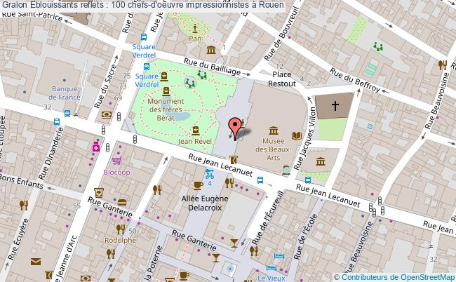 plan Eblouissants Reflets : 100 Chefs-d'oeuvre Impressionnistes à Rouen