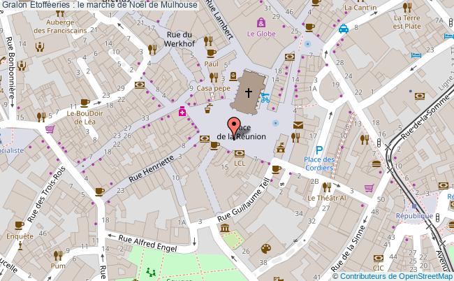 plan Etofféeries : Le Marché De Noël De Mulhouse
