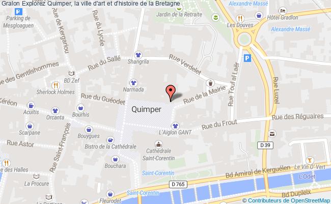 plan Explorez Quimper, La Ville D'art Et D'histoire De La Bretagne