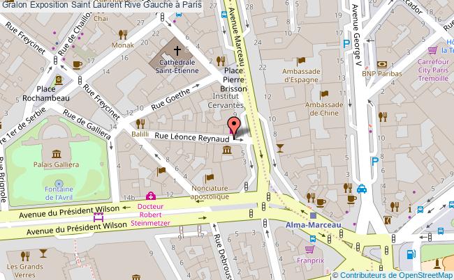 plan Exposition Saint Laurent Rive Gauche à Paris