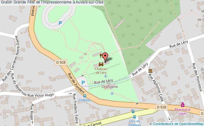 plan Grande Fête De L'impressionnisme à Auvers-sur-oise