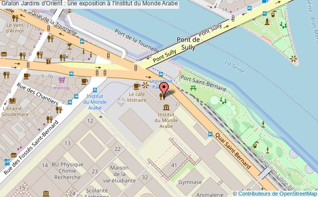 plan Jardins D'orient : Une Exposition à L'institut Du Monde Arabe