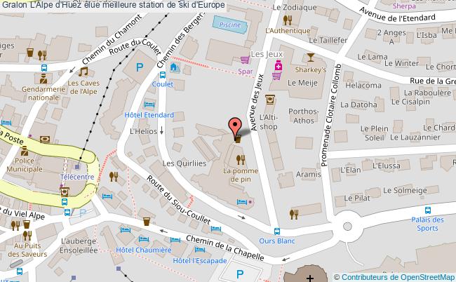 plan L'alpe D'huez élue Meilleure Station De Ski D'europe