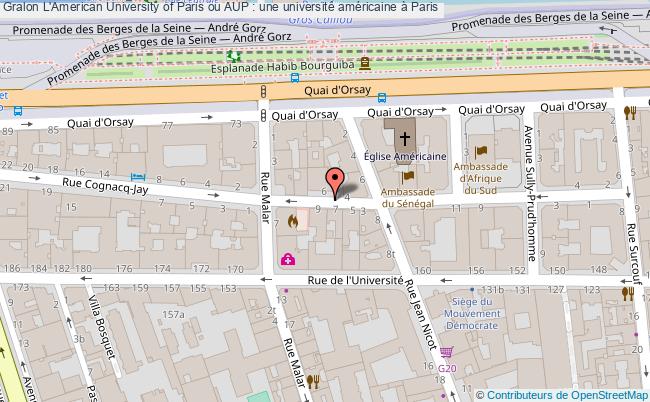 plan L'american University Of Paris Ou Aup : Une Université Américaine à Paris
