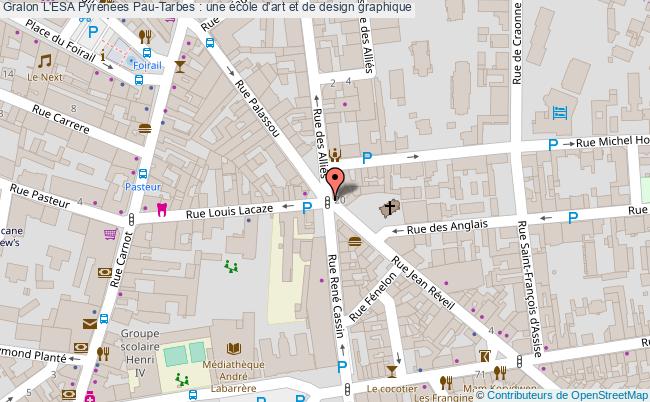 plan L'esa Pyrénées Pau-tarbes : Une école D'art Et De Design Graphique