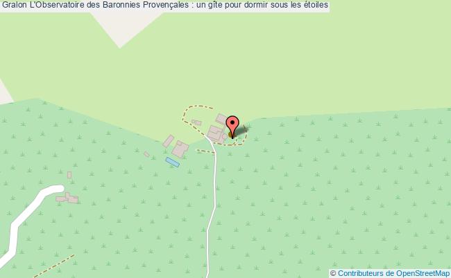 plan L'observatoire Des Baronnies Provençales : Un Gîte Pour Dormir Sous Les étoiles