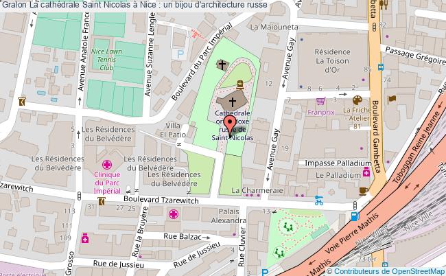plan La Cathédrale Saint Nicolas à Nice : Un Bijou D'architecture Russe