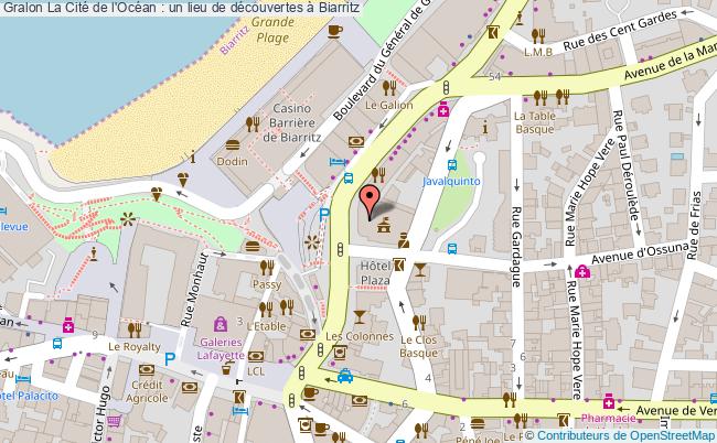 plan La Cité De L'océan : Un Lieu De Découvertes à Biarritz