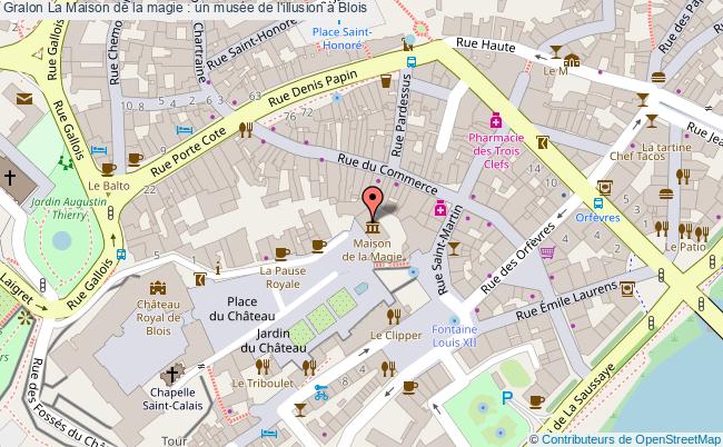 plan La Maison De La Magie : Un Musée De L'illusion à Blois