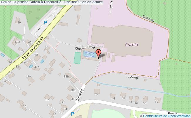 plan La Piscine Carola à Ribeauvillé : Une Institution En Alsace