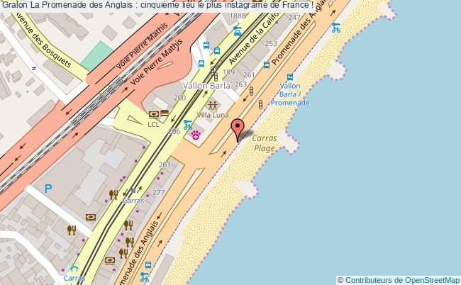 plan La Promenade Des Anglais : Cinquième Lieu Le Plus Instagramé De France !