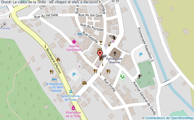 plan La Vallée De La Tinée : Les Villages Et Sites à Découvrir