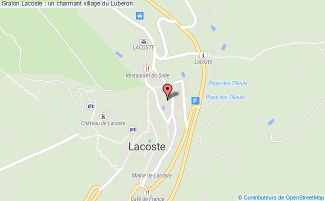 plan Lacoste : Un Charmant Village Du Luberon