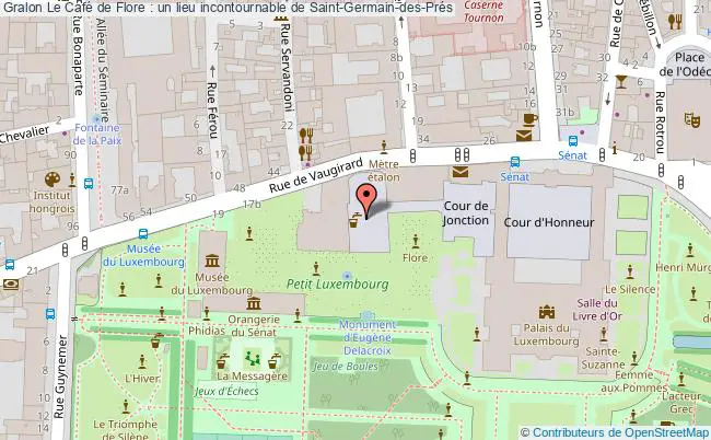 plan Le Café De Flore : Un Lieu Incontournable De Saint-germain-des-prés