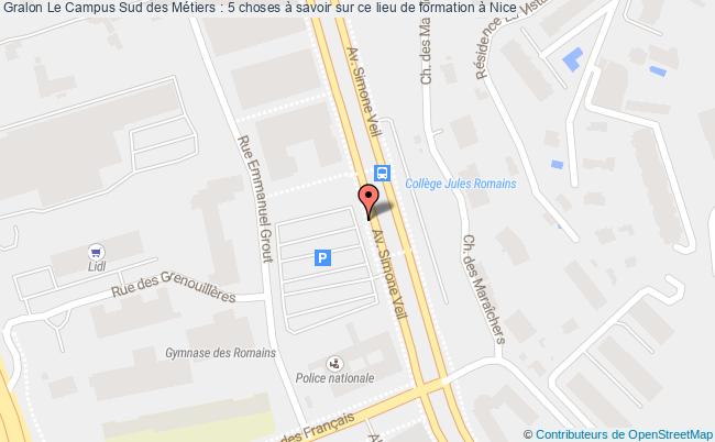 plan Le Campus Sud Des Métiers : 5 choses à Savoir Sur Ce Lieu De Formation à Nice