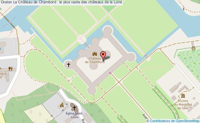 plan Le Château De Chambord : Le Plus Vaste Des Châteaux De La Loire