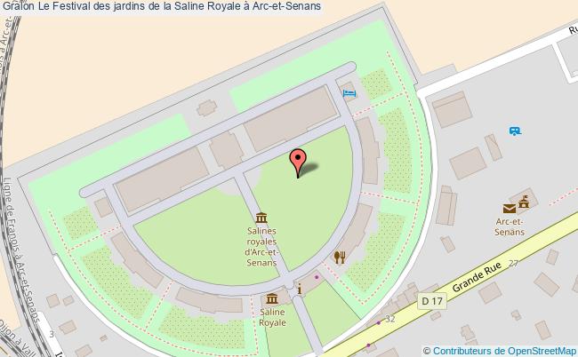 plan Le Festival Des Jardins De La Saline Royale à Arc-et-senans