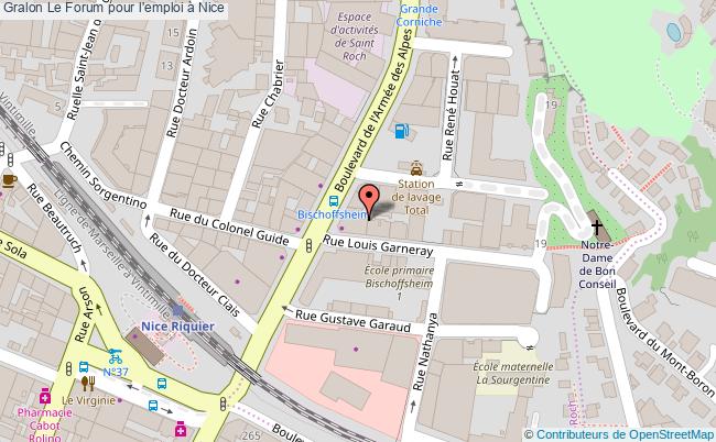 plan Le Forum Pour L'emploi à Nice