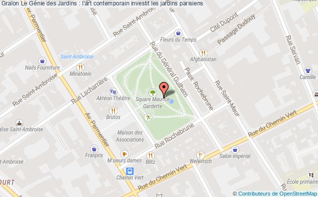 plan Le Génie Des Jardins : L'art Contemporain Investit Les Jardins Parisiens